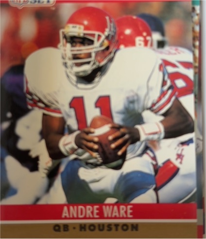 1990 Pro Set #19a Andre Ware — front