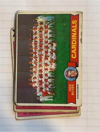 1979 Topps #192 St. Louis Cardinals Team Checklist Ken Boyer — front