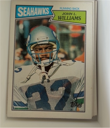 1987 Topps #175 John L. Williams Seattle Seahawks — front