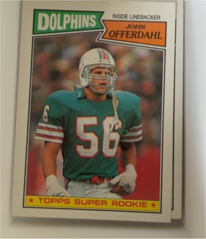 1987 Topps #244 John Offerdahl — front
