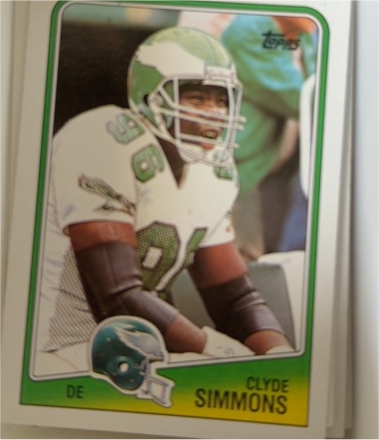 1988 Topps #244 Clyde Simmons — front