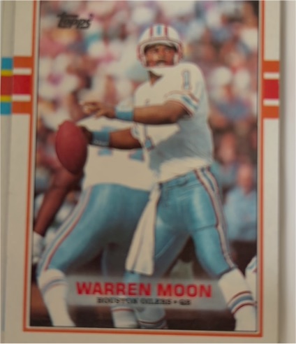 1989 Topps #93 Warren Moon Houston Oilers — front