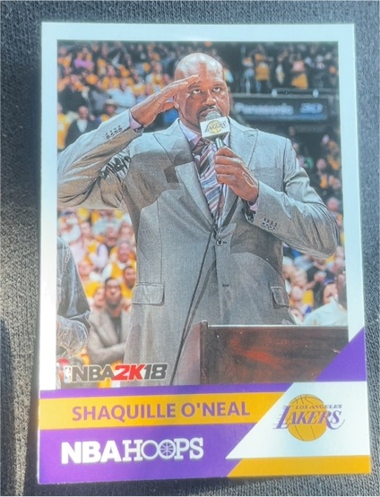 2017-18 Panini NBA Hoops #20 Shaquille O'Neal NBA2K18 — front