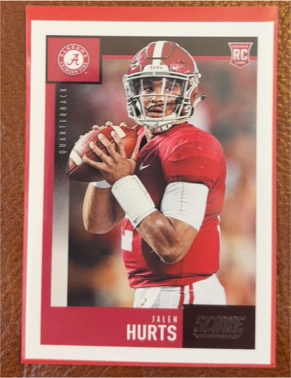 2020 Panini Score #394 Jalen Hurts — front
