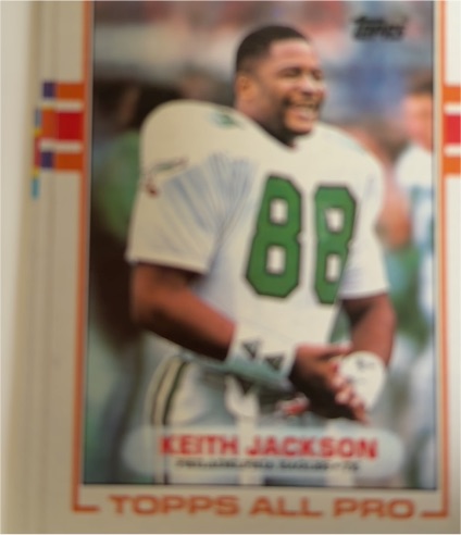 1989 Topps #107 Keith Jackson — front