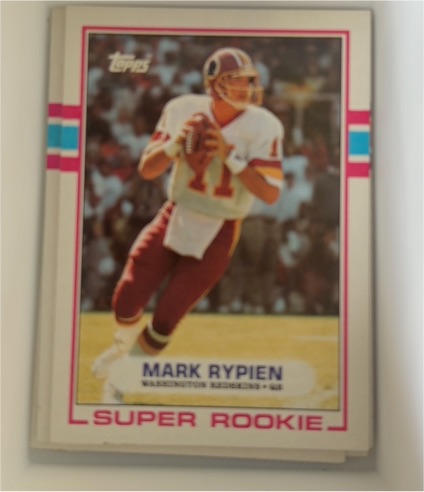 1989 Topps #253 Mark Rypien Washington Redskins Super Rookie — front