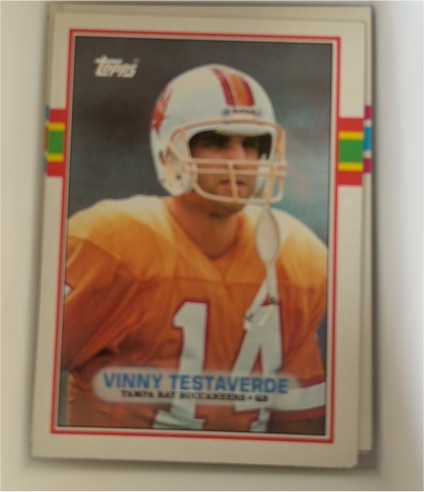 1989 Topps #327 Vinny Testaverde — front