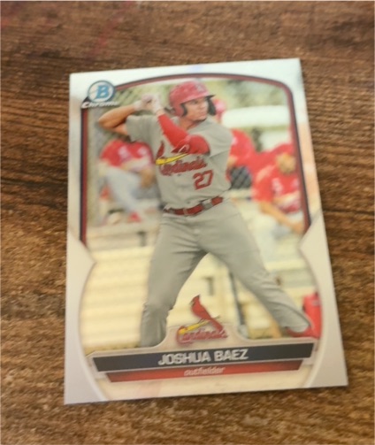 2023 Bowman Chrome #BCP-127 Joshua Baez — front
