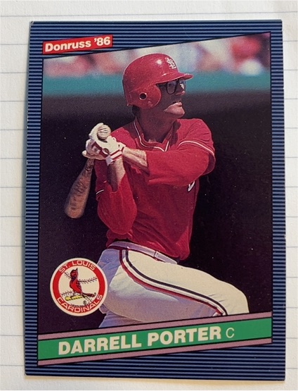 1986 Donruss #290 Darrell Porter — front