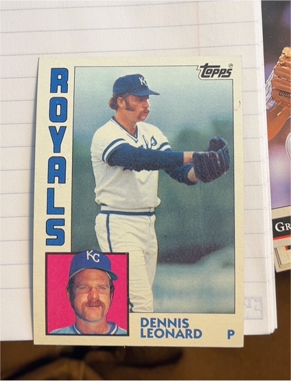 1984 Topps #375 Dennis Leonard — front