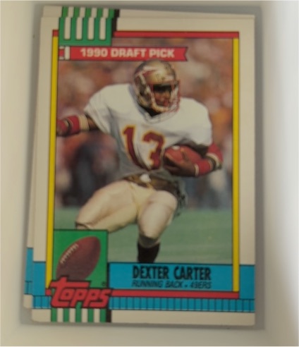 1990 Topps #6 Dexter Carter — front