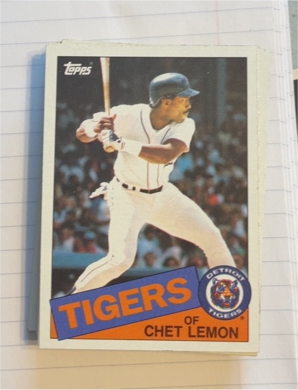 1985 Topps #20 Chet Lemon — front