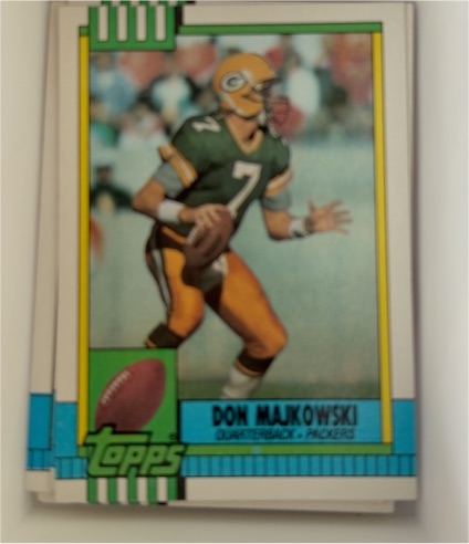1990 Topps #142 Don Majkowski — front