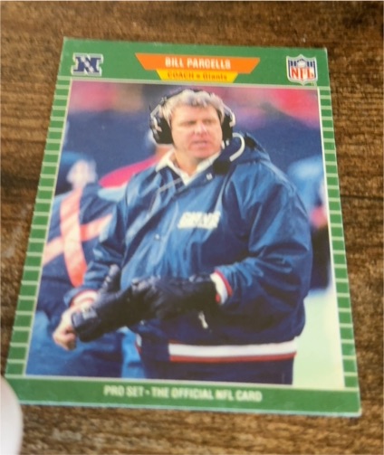 1989 Pro Set #293 Bill Parcells — front