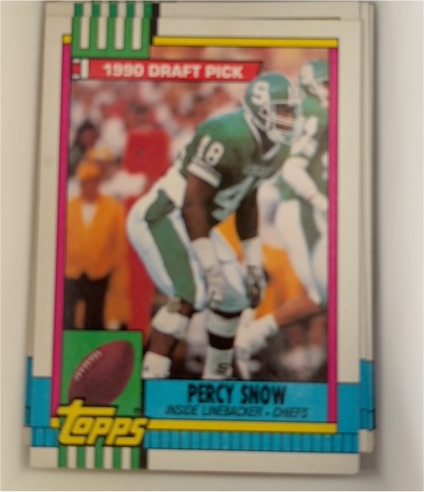 1990 Topps #246 Percy Snow — front