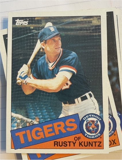 1985 Topps #73 Rusty Kuntz — front
