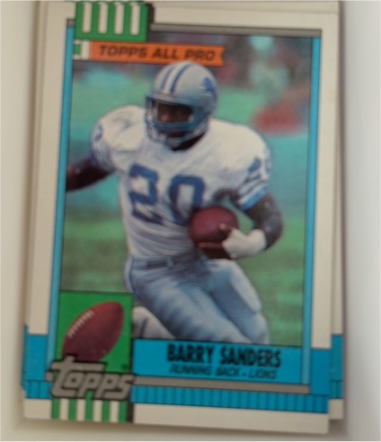 1990 Topps #352 Barry Sanders — front