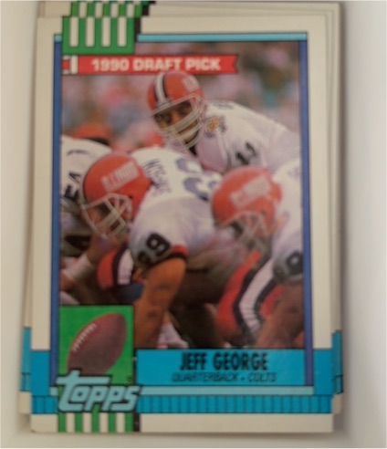 1990 Topps #298 Jeff George — front