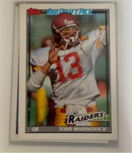 1991 Topps #83 Todd Marinovich — front