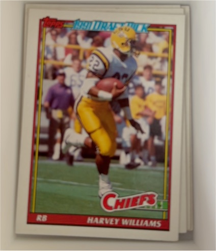 1991 Topps Draft Pick #130 Harvey Williams — front