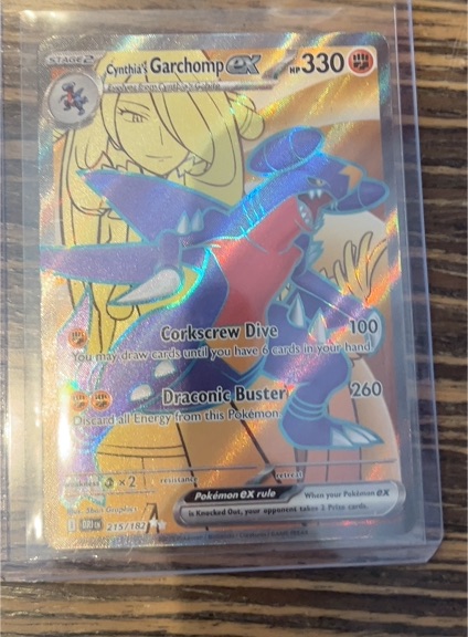 2023 Pokémon TCG Scarlet and Violet Destined Rivals #215 Cynthia's Garchomp ex — front