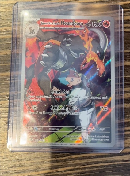 2025 Pokémon Scarlet & Violet Destined Rivals #191/182 Team Rocket's Houndoom — front