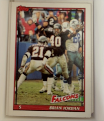 1991 Topps #577 Brian Jordan — front