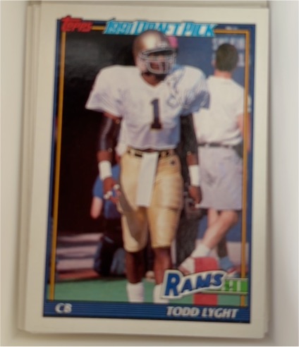 1991 Topps #523 Todd Lyght — front