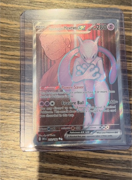2025 Pokémon TCG SV10: Destined Rivals #213 Team Rocket's Mewtwo ex — front