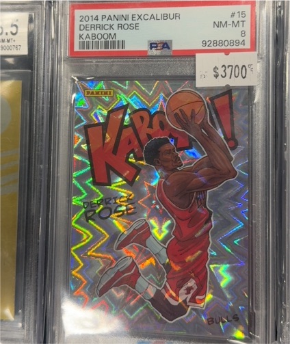 2014 Panini Excalibur #15 Derrick Rose Kaboom — front