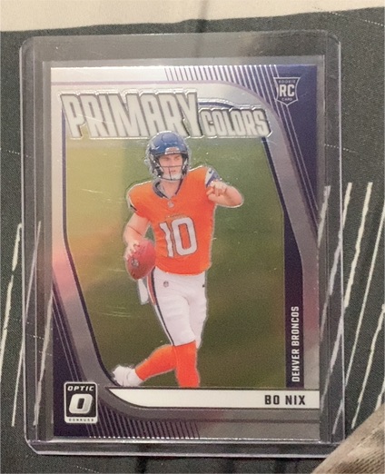 2024 Panini Donruss Optic #4 Bo Nix Rookie Primary Colors — front