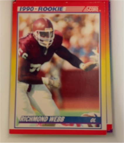 1990 Score #306 Richmond Webb — front