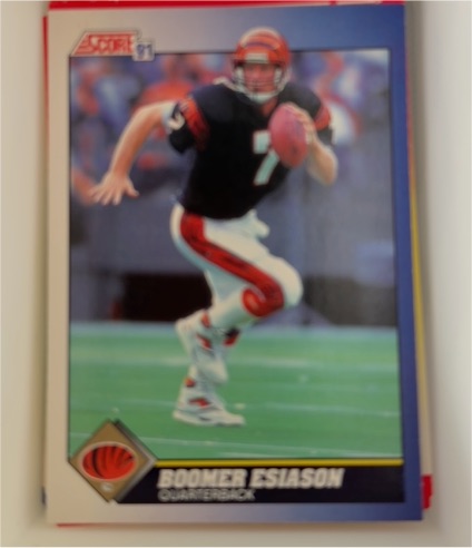 1991 Score #7 Boomer Esiason — front
