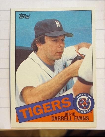 1985 Topps #792 Darrell Evans — front