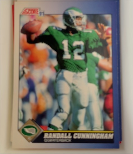 1991 Score #12 Randall Cunningham — front
