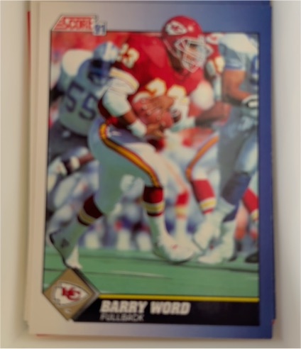 1991 Score #243 Barry Word — front