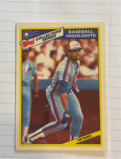 1987 Topps Collectors Series #11 Tim Raines — front