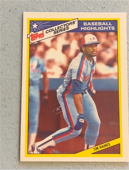 1987 Topps Woolworth Baseball Highlights #11 Tim Raines — front