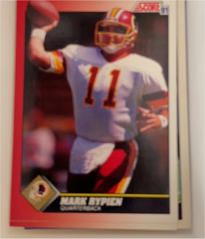 1991 Score #111 Mark Rypien — front