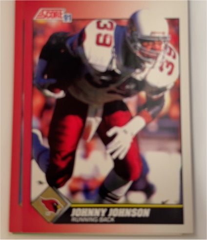 1991 Score #190 Johnny Johnson — front
