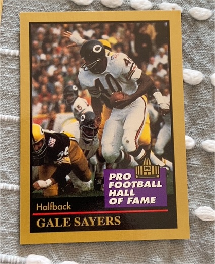 1991 Enor Pro Football Hall of Fame #125 Gale Sayers — front