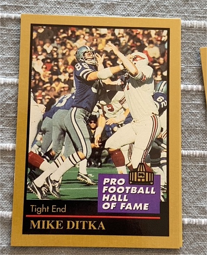1991 Enor Pro Football Hall of Fame #34 Mike Ditka — front