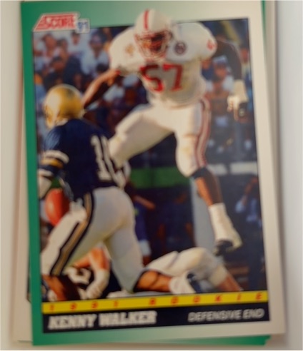 1991 Score #317 Kenny Walker — front