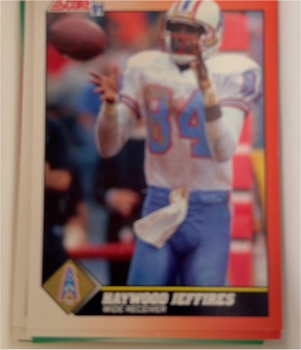 1991 Score #377 Haywood Jeffires — front