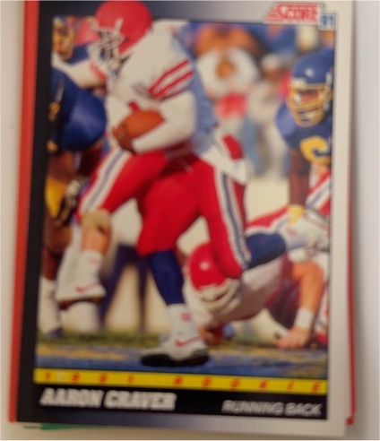 1991 Score #564 Aaron Craver — front