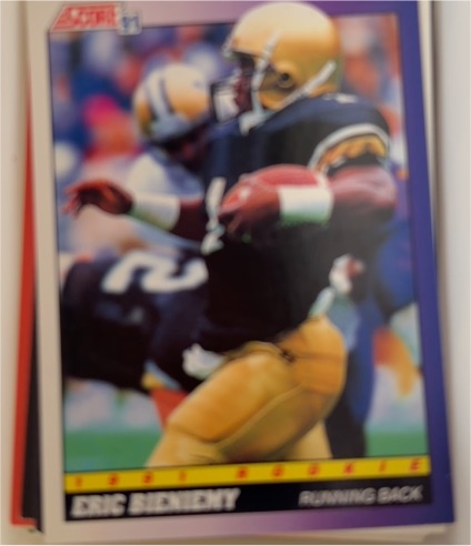 1991 Score #578 Eric Bieniemy Rookie — front