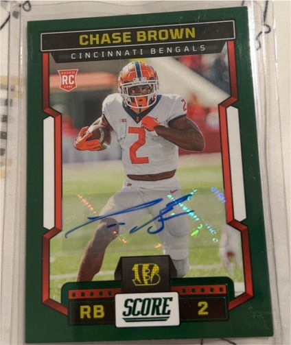 2023 Panini Score #323 Chase Brown — front