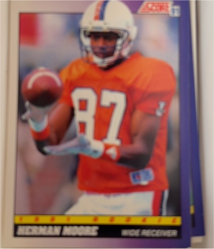1991 Score #568 Herman Moore — front