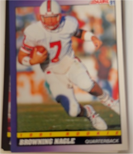 1991 Score #583 Browning Nagle — front