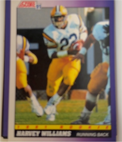 1991 Score #588 Harvey Williams — front